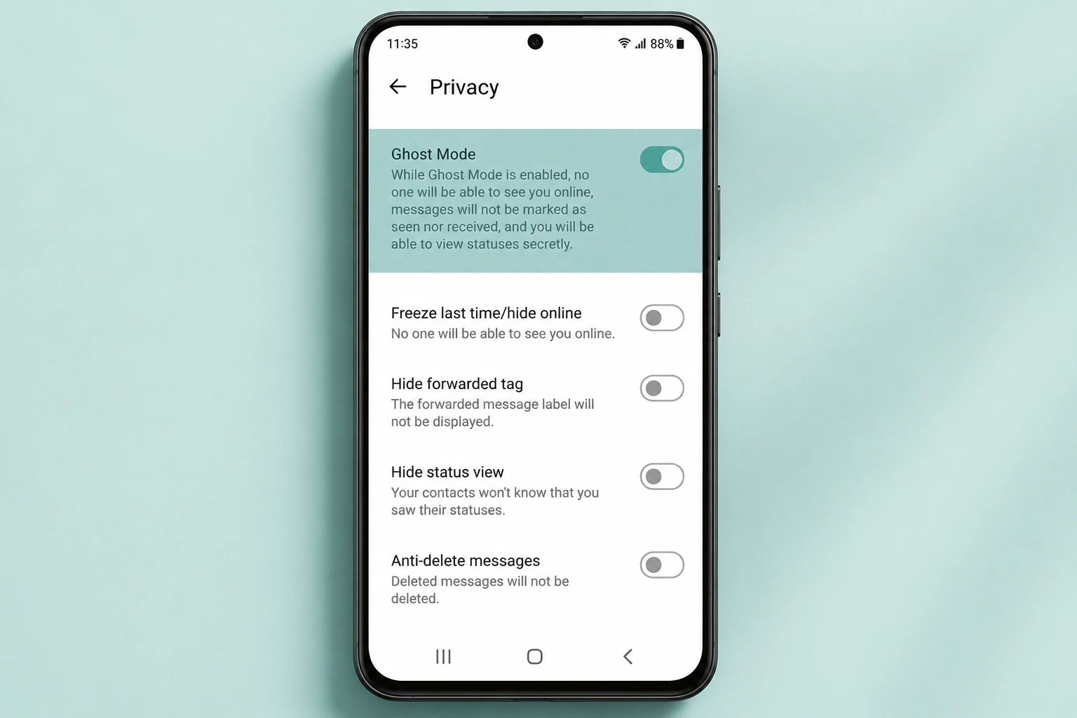 GB WhatsApp features
